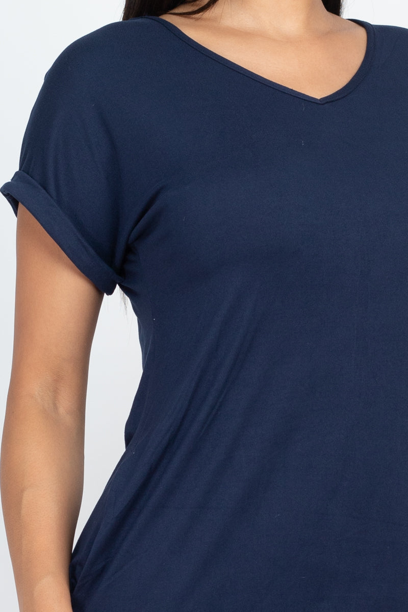 Cap Sleeve Pocket Mini Dress (CAPELLA)-33