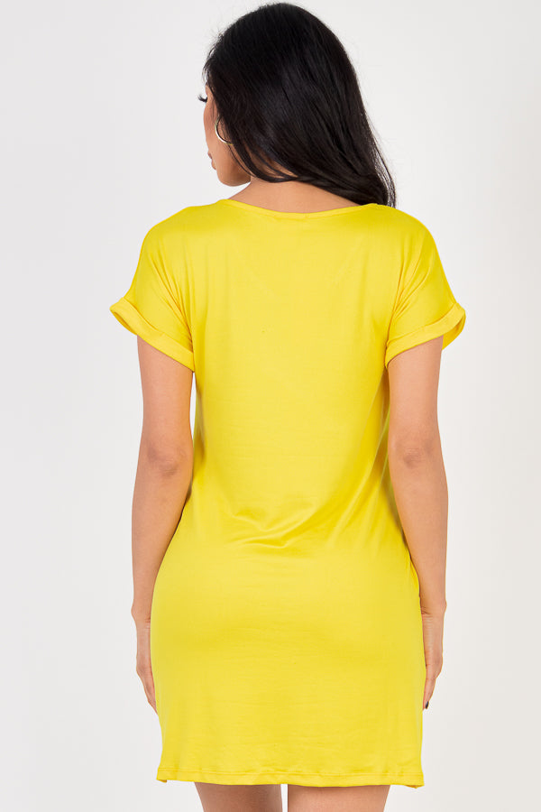 Cap Sleeve Pocket Mini Dress (CAPELLA)-60