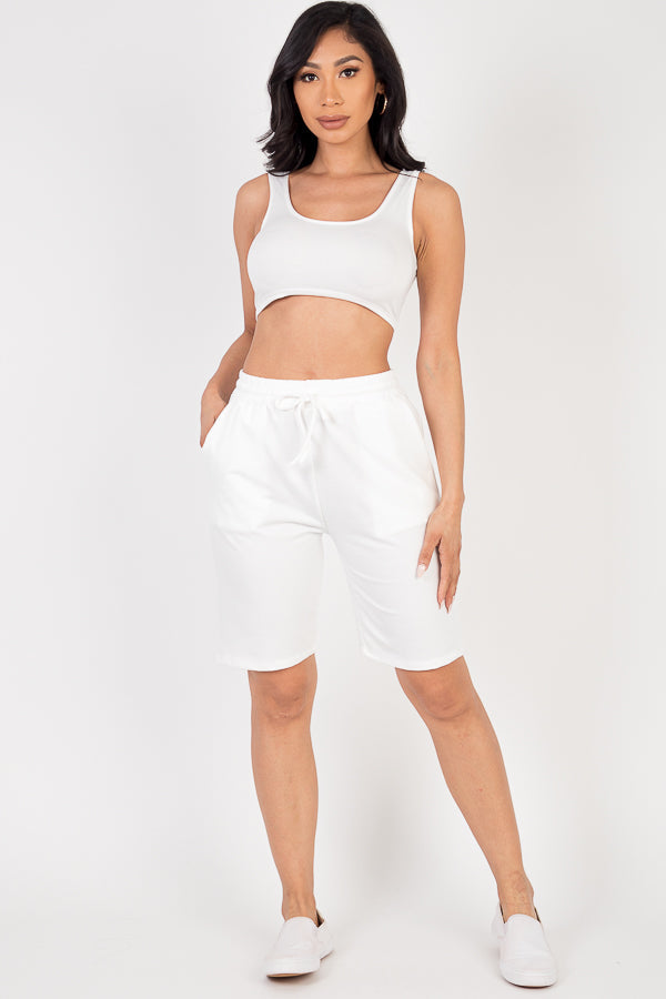 French Terry Bermuda Shorts (CAPELLA)-25