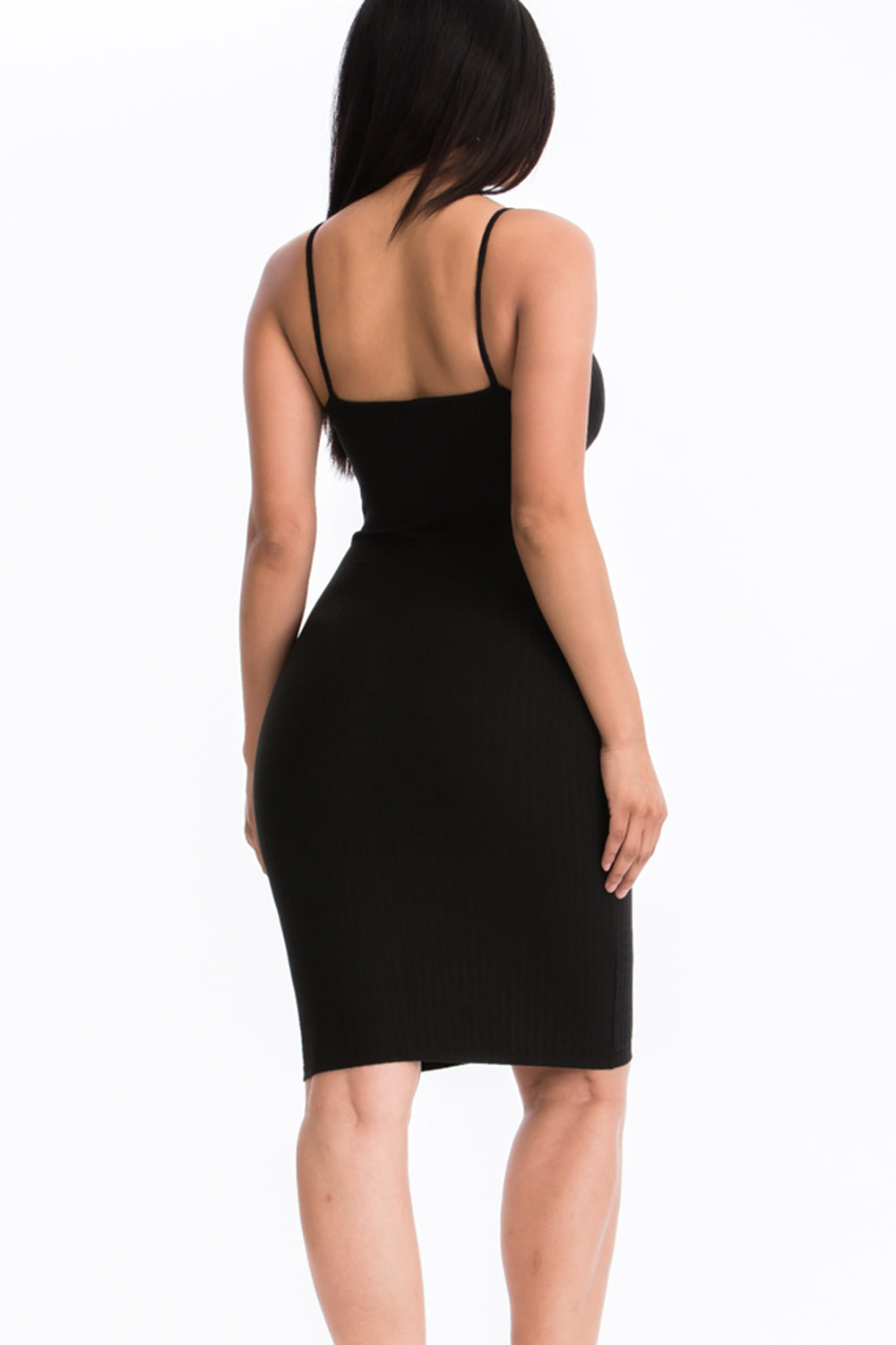 Ribbed Cami Soft Bodycon Dress (CAPELLA)-27