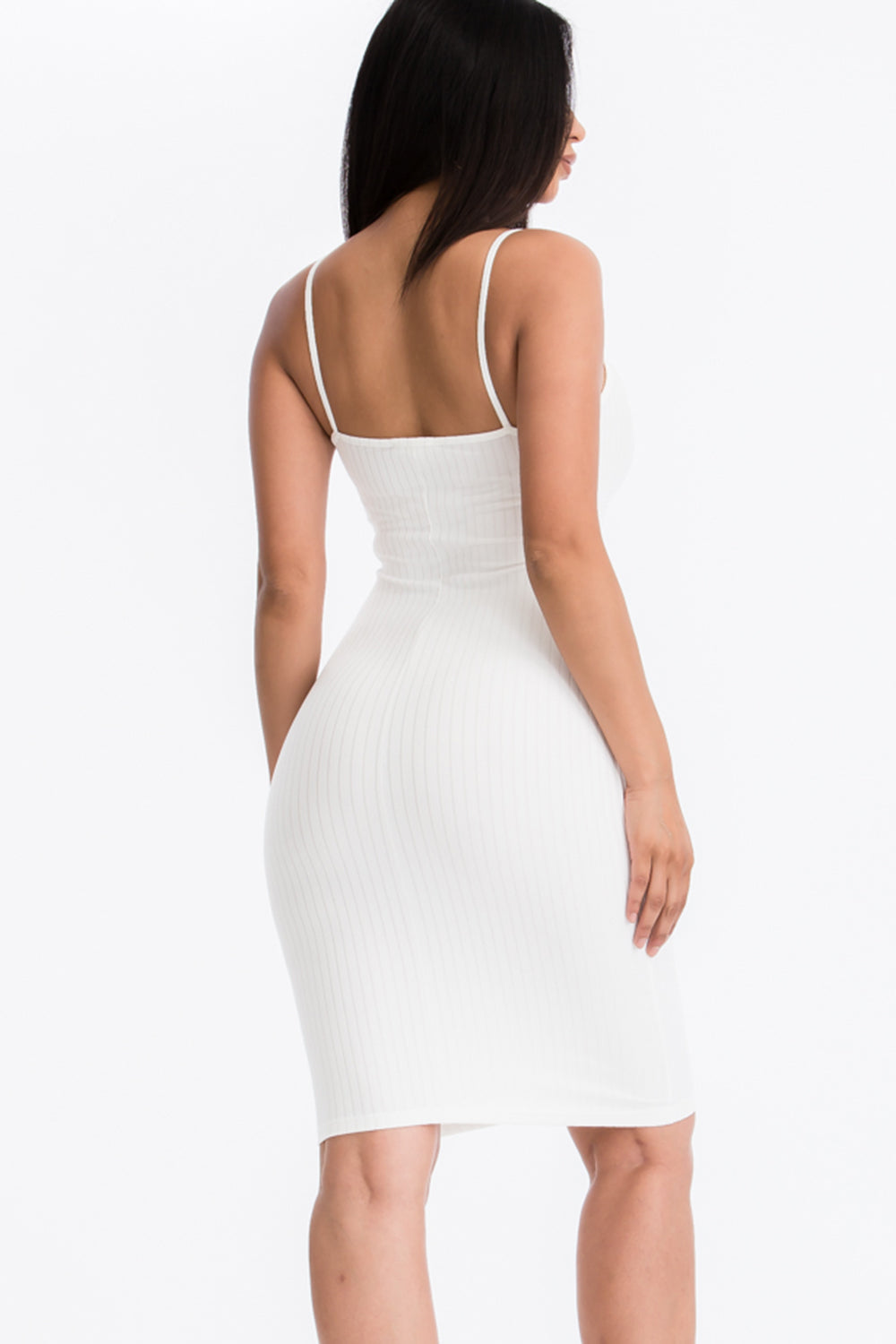 Ribbed Cami Soft Bodycon Dress (CAPELLA)-22