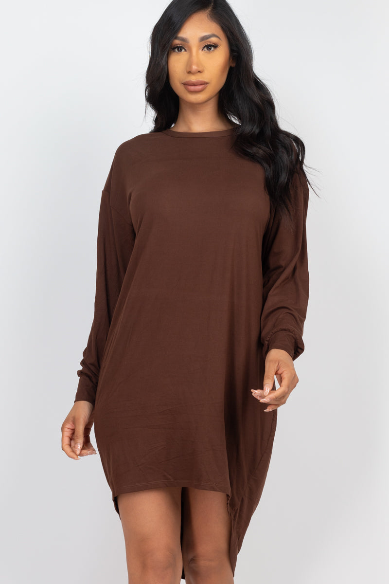 Cozy High Low Dress (CAPELLA)-5