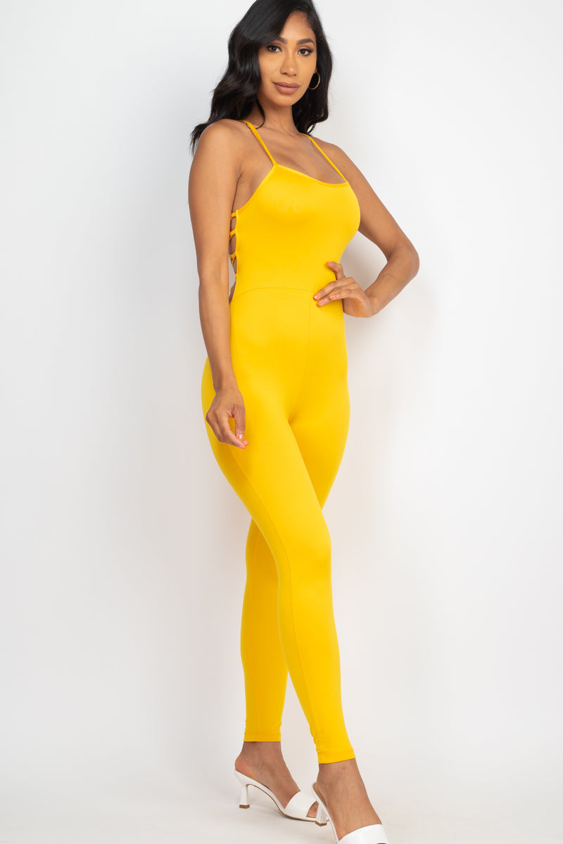 Criss-Cross Open Back Bodycon Jumpsuit (CAPELLA)-18