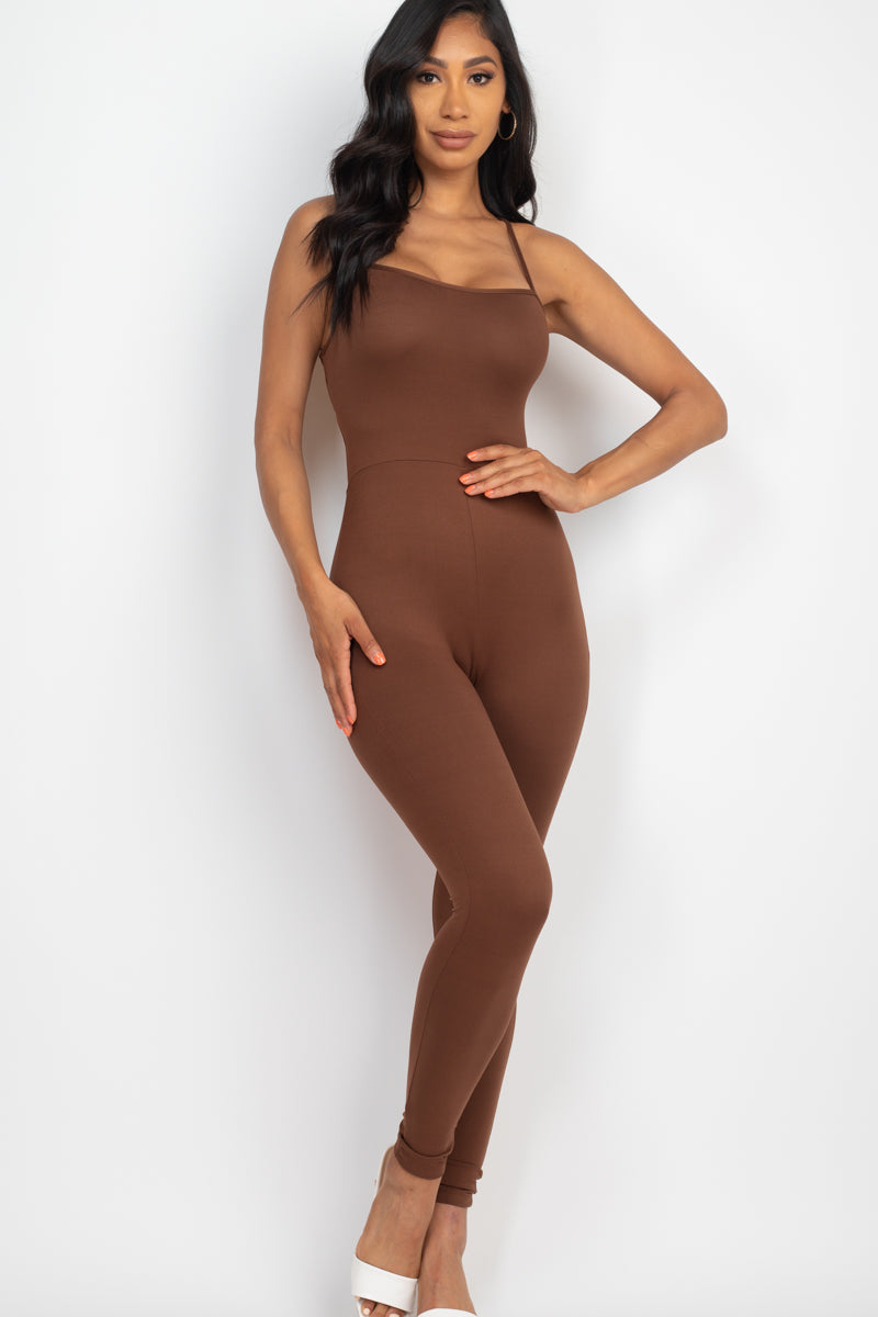 Criss-Cross Open Back Bodycon Jumpsuit (CAPELLA)-22