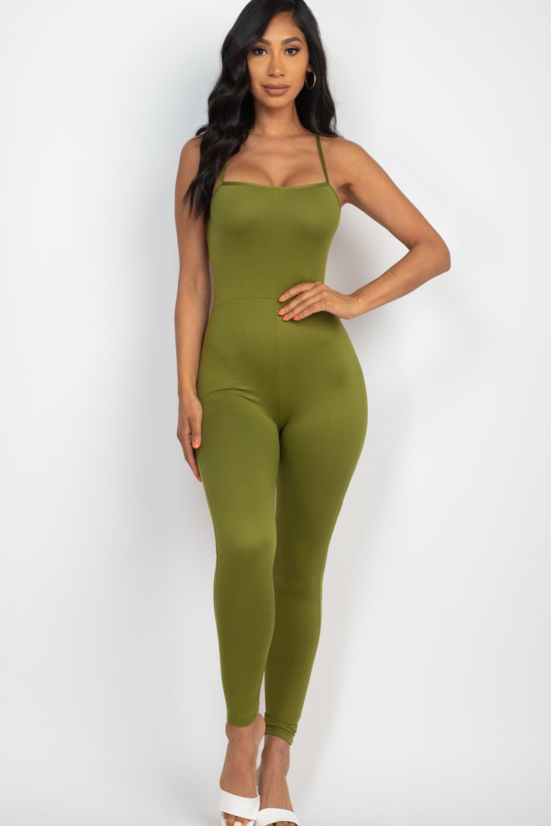 Criss-Cross Open Back Bodycon Jumpsuit (CAPELLA)-36