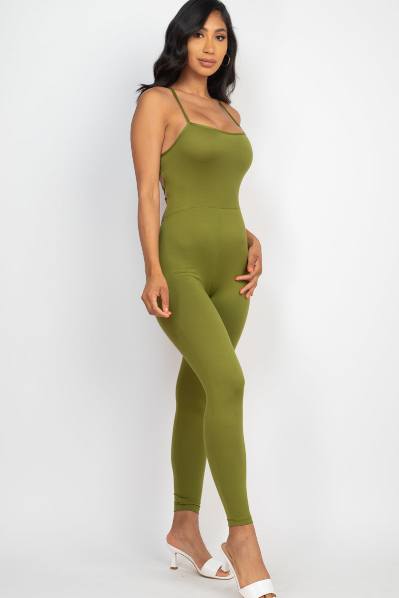 Criss-Cross Open Back Bodycon Jumpsuit (CAPELLA)-38