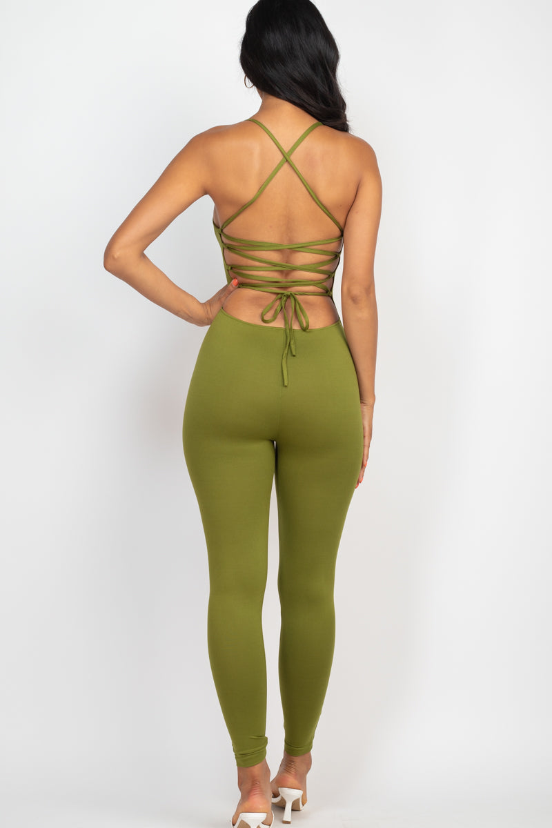 Criss-Cross Open Back Bodycon Jumpsuit (CAPELLA)-39