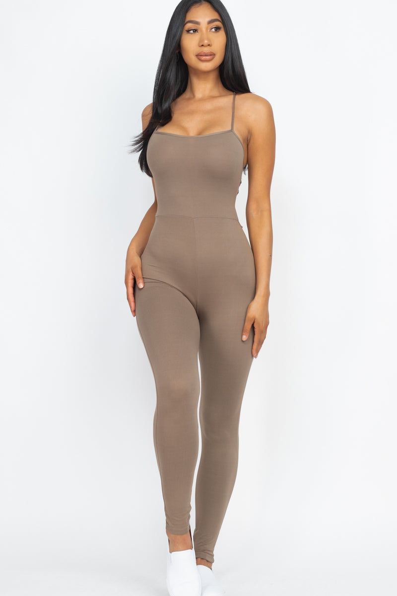 Criss-Cross Open Back Bodycon Jumpsuit (CAPELLA)-7