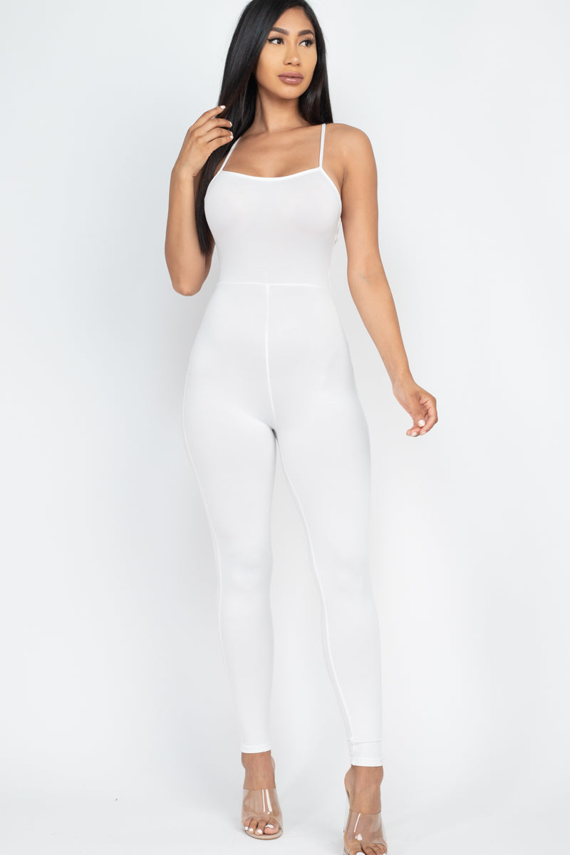 Criss-Cross Open Back Bodycon Jumpsuit (CAPELLA)-42