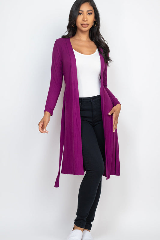 Long Belted Cardigan (CAPELLA)-30