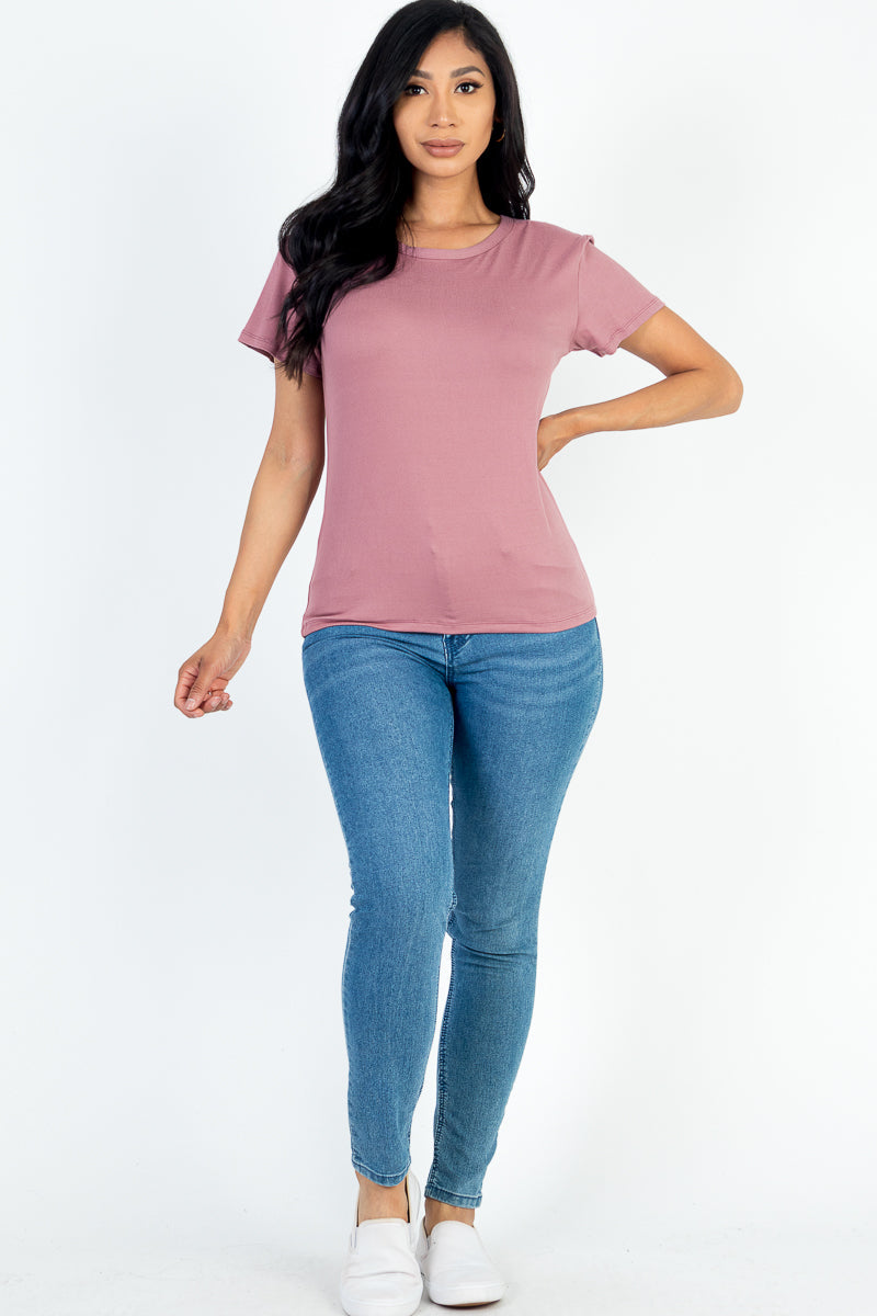 Basic Short Sleeve T-shirt (CAPELLA)-34